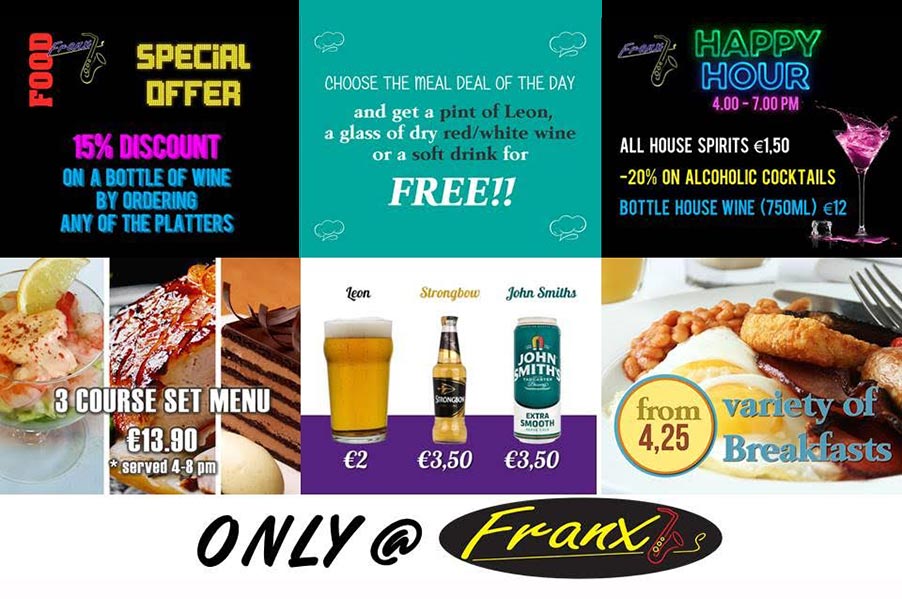Special Offers Only @Franx bar